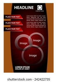 Vector Flyer, Magazine Cover & Poster Template 