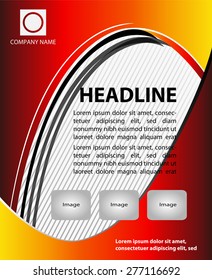 Vector Flyer, Magazine Cover & Poster Template 
