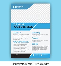 Vector Flyer modern design Layout template info graphic