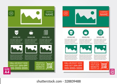 Vector flyer, poster, leaflet, annual report design template with sample text. Leaflet layout design, flyer A4 paper design template, flyer designs, vector illustration, presentation.
