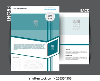 Vector flyer template, brochure, magazine cover. eps10