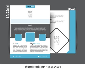 Vector flyer template, brochure, magazine cover. eps10