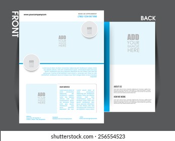 Vector flyer template, brochure, magazine cover. eps10