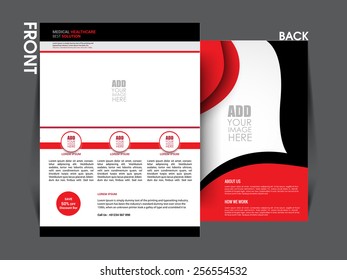 Vector flyer template, brochure, magazine cover. eps10