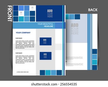 Vector flyer template, brochure, magazine cover. eps10