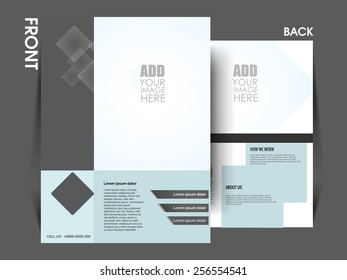 Vector flyer template, brochure, magazine cover. eps10
