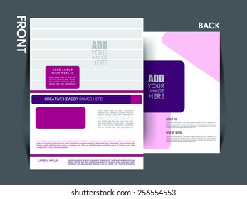 Vector flyer template, brochure, magazine cover. eps10