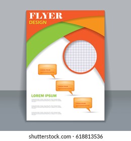 Vector flyer template for design