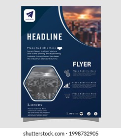 Vector flyer template  design for Brochure, Magazine, Poster, Corporate Presentation, Portfolio, Flyer, infographic, Easy to use and edit
