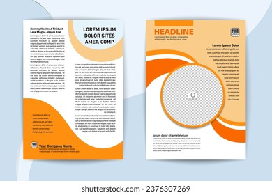 Vector Flyer Template Design for Brochure, Annual Report, Magazine, Poster, Corporate Presentation