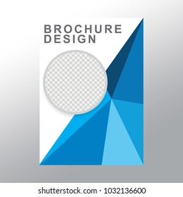 Vector flyer template design. For business brochure.