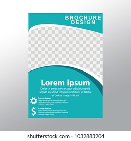 Vector flyer template design. For business brochure
