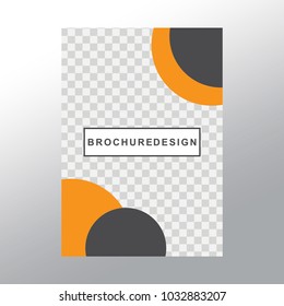 Vector flyer template design. For business brochure
