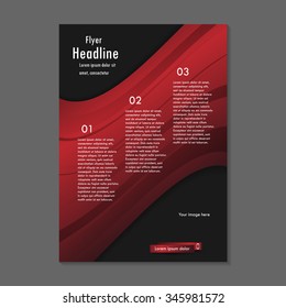 Vector flyer template design. For business brochure, leaflet or cover