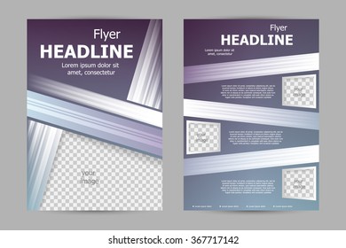 Vector flyer template design. For business brochure, leaflet or magazine cover