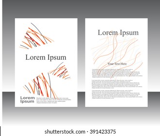 Vector flyer template design. For business brochure
