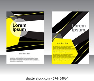 Vector flyer template design. For business brochure