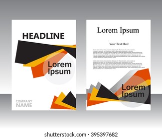 Vector flyer template design. For business brochure