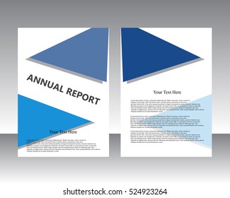Vector flyer template design. For business brochure