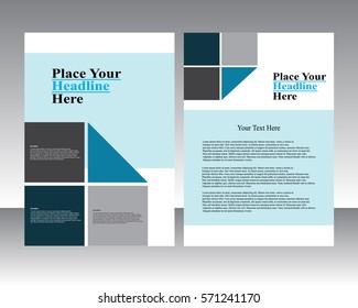 Vector flyer template design. For business brochure