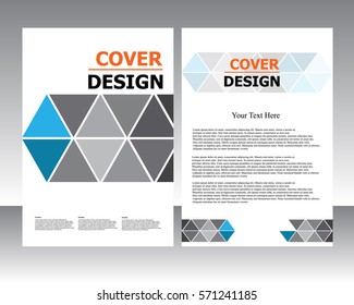 Vector flyer template design. For business brochure