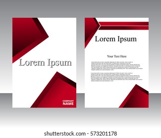 Vector flyer template design. For business brochure