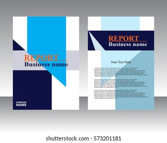 Vector flyer template design. For business brochure