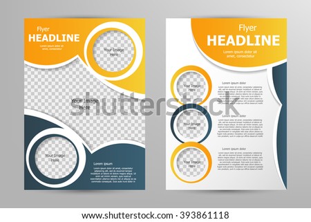 vector flyer template design