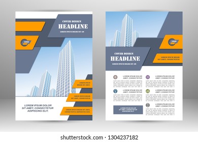 Vector flyer template layout design. For business brochure, poster, annual report, leaflet, magazine or book cover