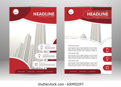 Vector flyer template layout design. For business brochure, poster, annual report, leaflet, magazine or book cover