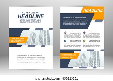 Vector flyer template layout design. For business brochure, poster, annual report, leaflet, magazine or book cover