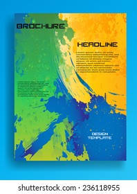 Vector Flyer Templates. Brochure Design . Abstract Modern Background . 