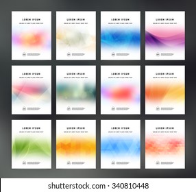 Vector flyer templates collection