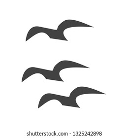 Vector Flying Crows Icon
