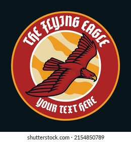 Vector of Flying Eagle Badge Logo