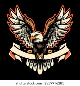 Black eagle logo symbol emblem Royalty Free Vector Image