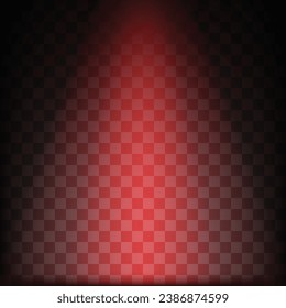 Vector focus spotlight effect display in red color.