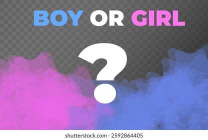 Vector fog boy or girl gender party
Vector fog, smoke boy or girl