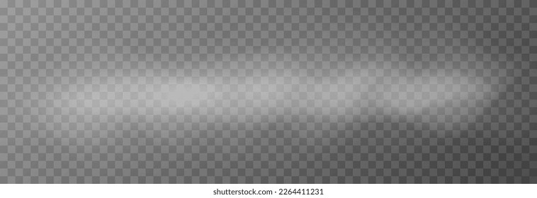 Vector fog or smoke on isolated transparent background. Smoke, fog or cloud png. White smoke png.