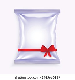 Vector Foil Food Pack Stand Up Pouch Packaging With Zipper.