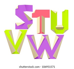 Baco de papel plegado vectorial