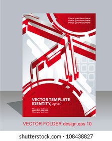 Vector folder flyer design