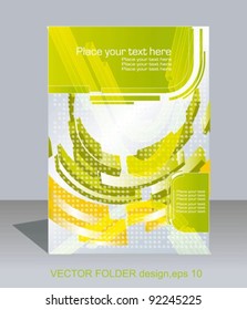 Vector folder flyer design