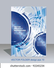 Vector folder flyer design