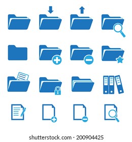 Vector Folder Icon Set