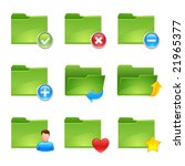 vector folder icons set2