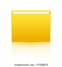 Vector folder isolated on white