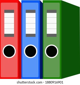 
vector folders for papers and concentrates