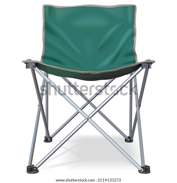 Vector Folding Camping Chair  isolated on\
white background
