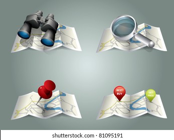 Vector folding map